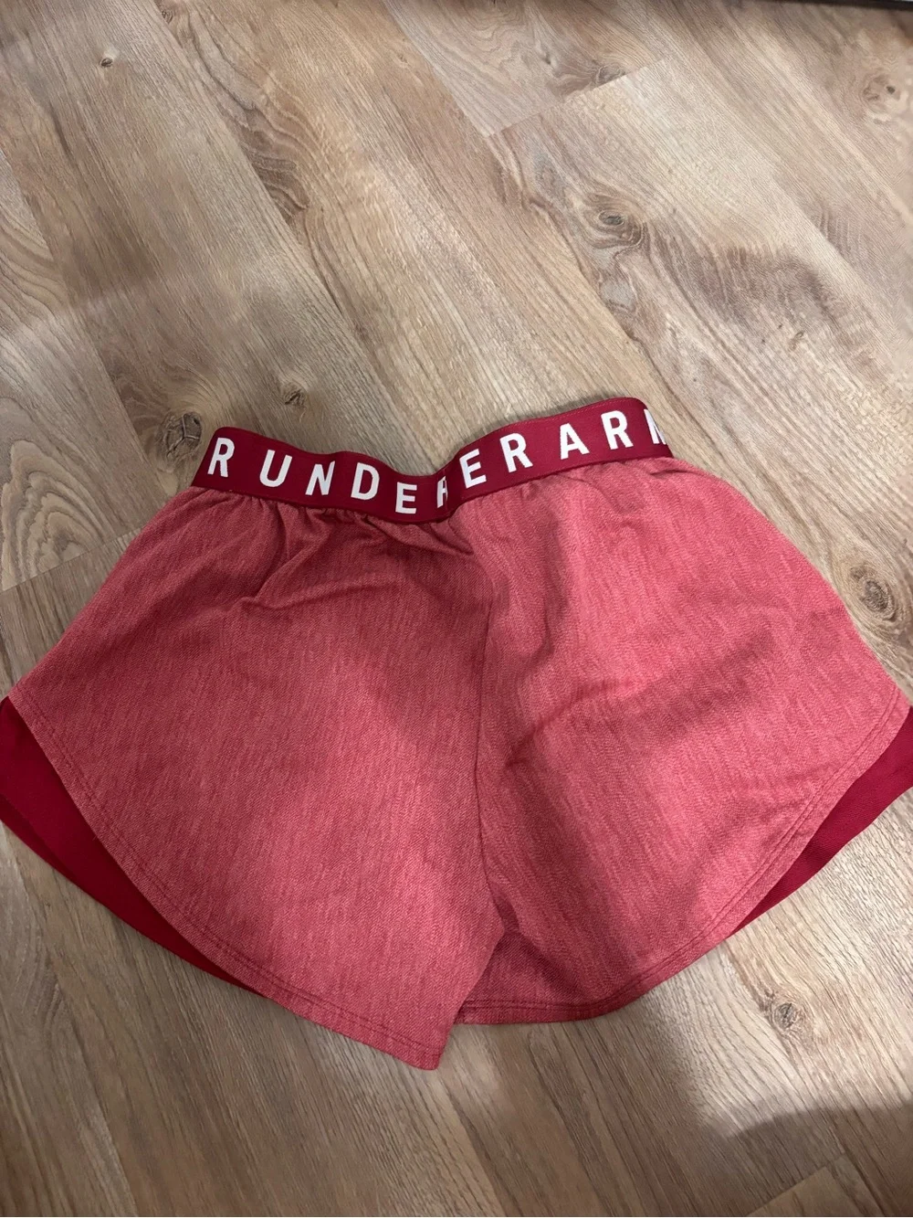 SALE! Under Armour Women's 4-Pack Athletic Shorts - Red, Teal, Gray, Green - Picture 5 of 9